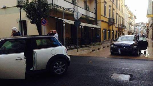 Un'immagine dell'incidente dalla pagina Fb "Terme cittadini di buon senso"
