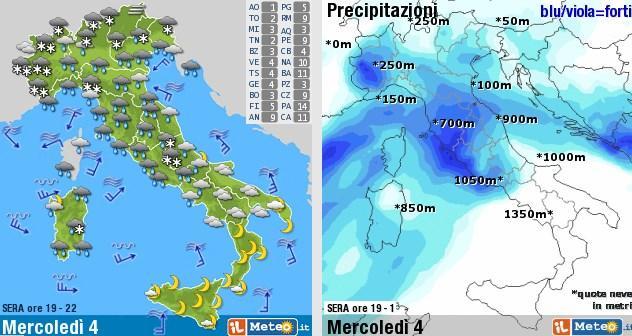 Emilia Romagna:  neve  in arrivo. Allerta della Protezione Civile per 66 ore 