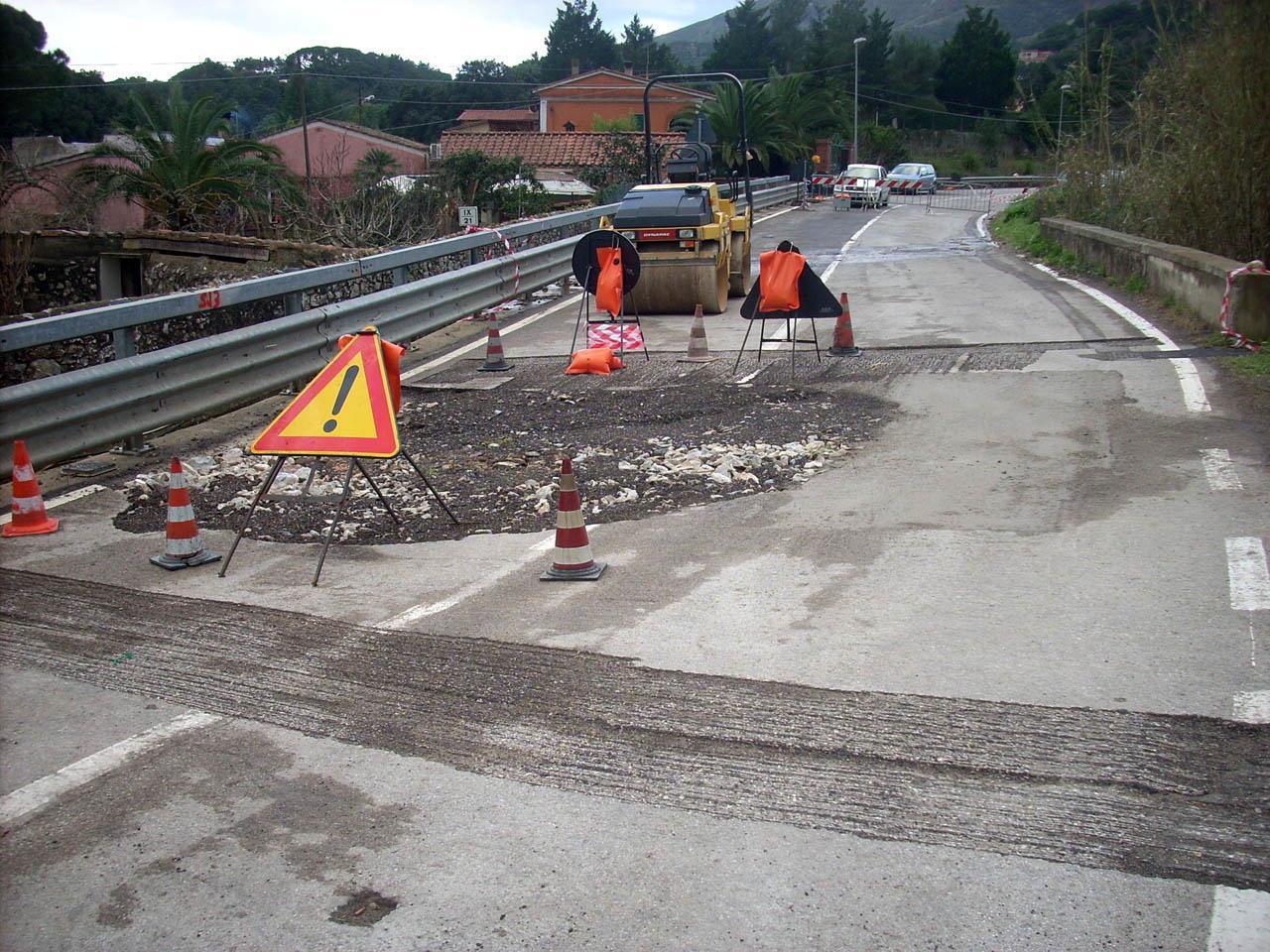 Il cedimento della strada del Piano