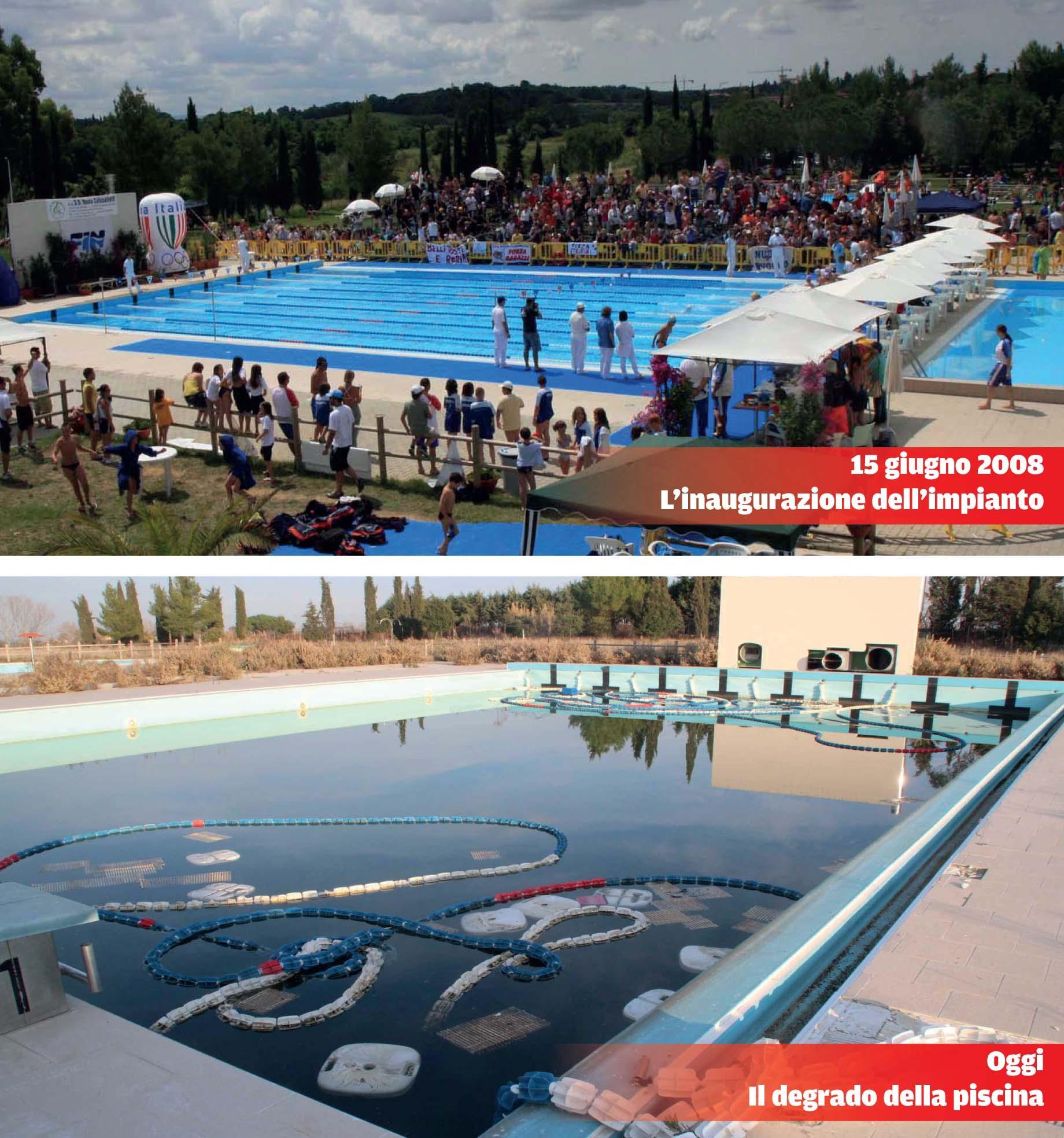 Le piscine di Collesalvetti come'erano e come sono 
