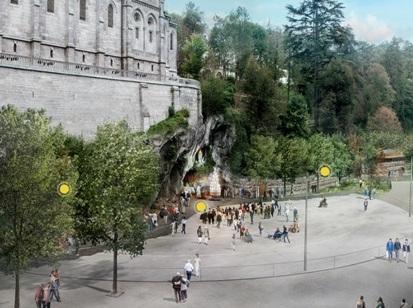 Un'immagine del futuro aspetto della Grotta di Lourdes