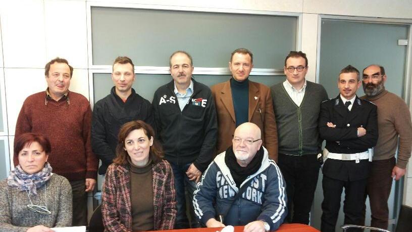 I promotori dell'iniziativa nella sede di Confartigianato