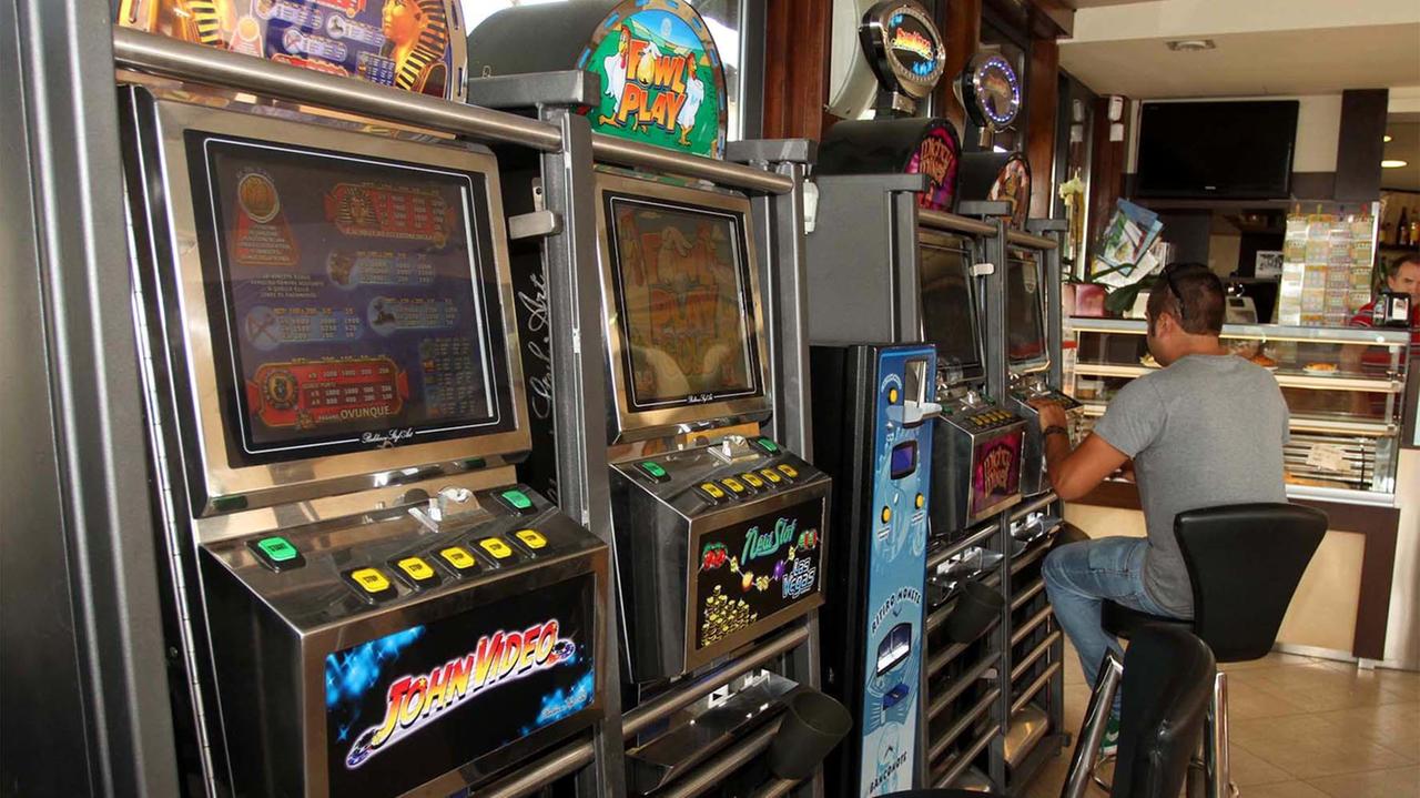 L'interno di una sala giochi