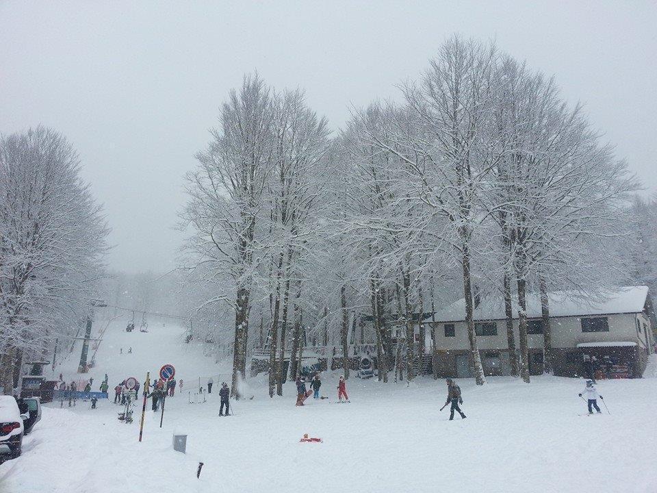 L'Amiata innevata in questi giorni