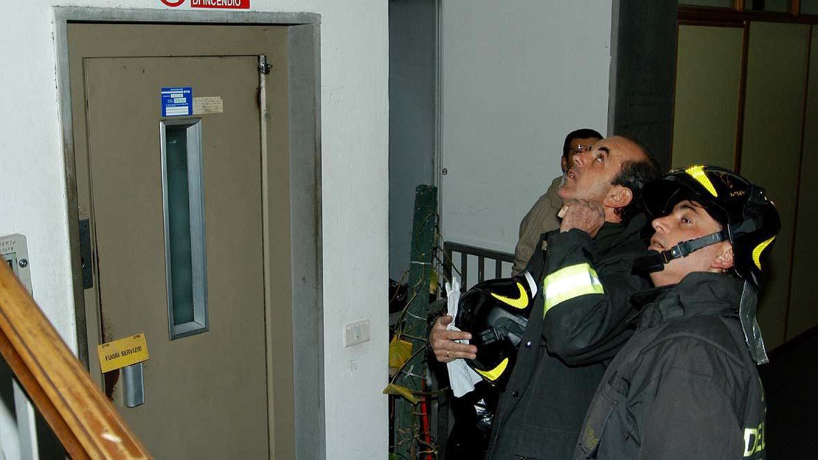I vigili del fuoco durante un intervento