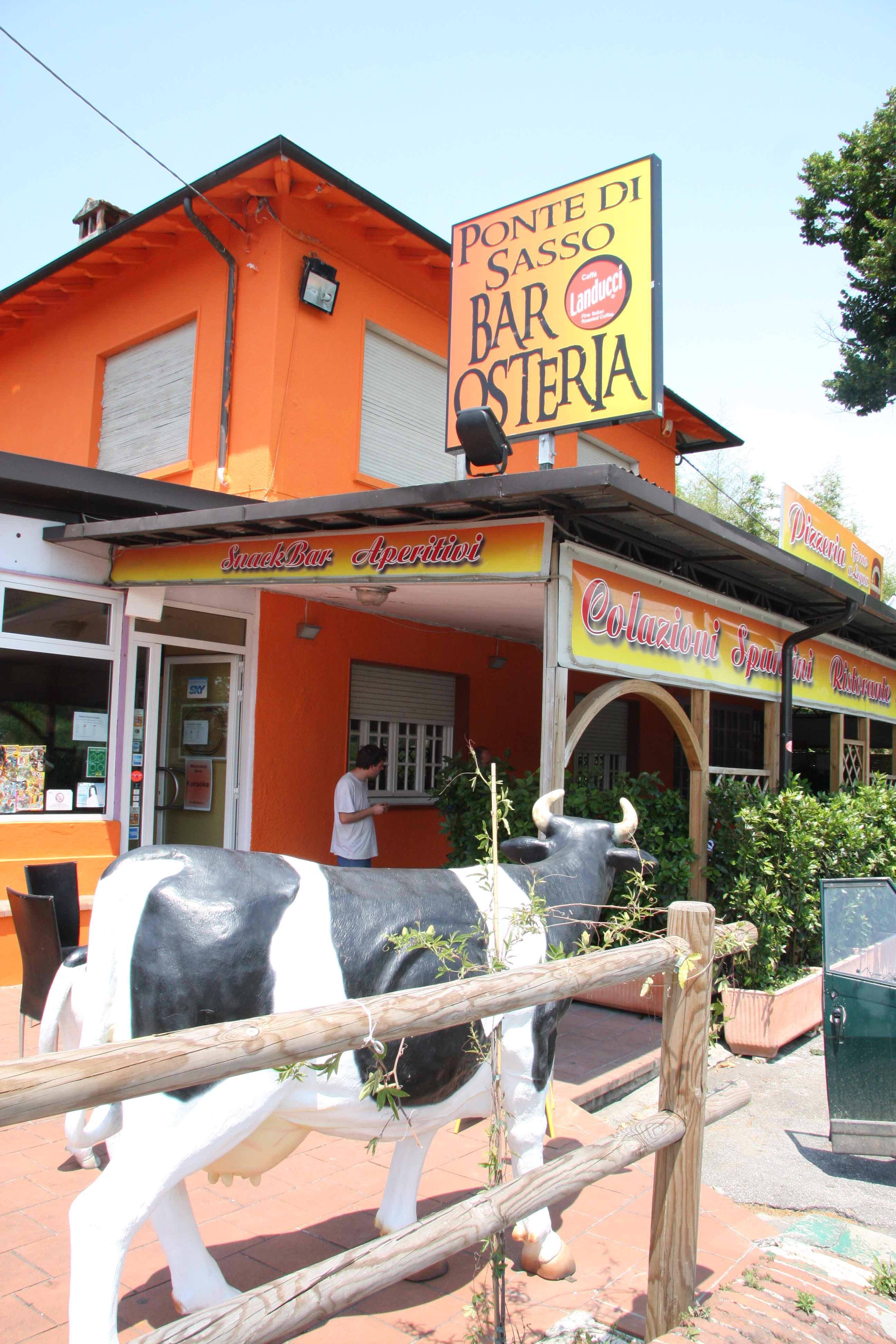 L'ex ristorante "Il giardino di Ponte di Sasso"