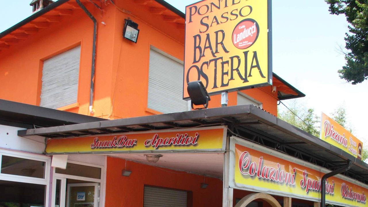 L'ex ristorante "Il giardino di Ponte di Sasso"