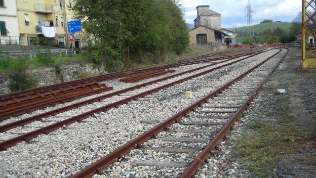 Un tratto della ferrovia da Cecina a Saline di Volterra