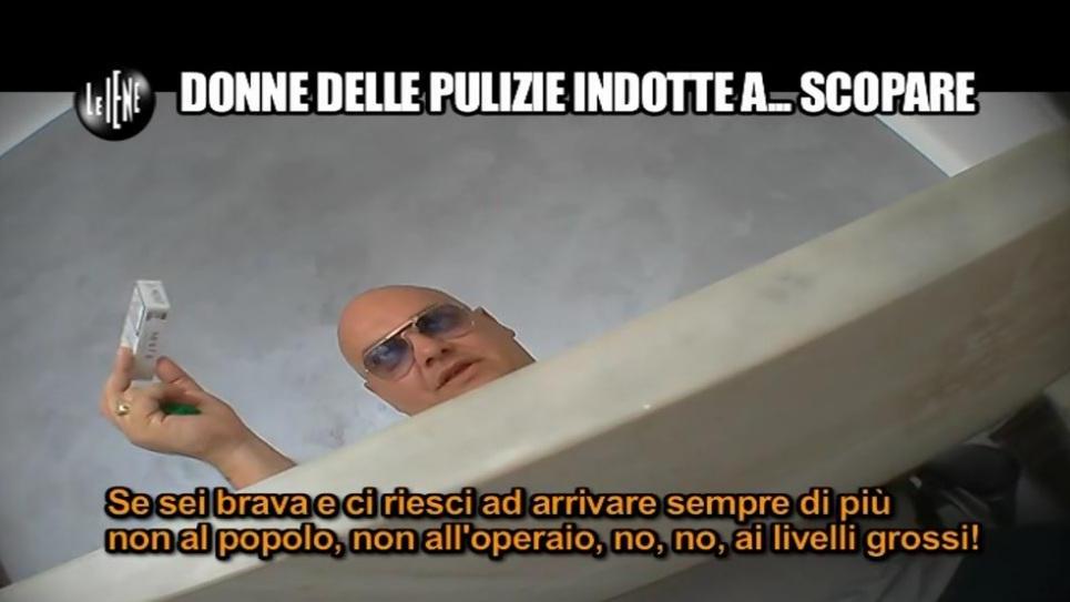 Giuseppe Neve filmato di nascosto durante il servizio delle Iene