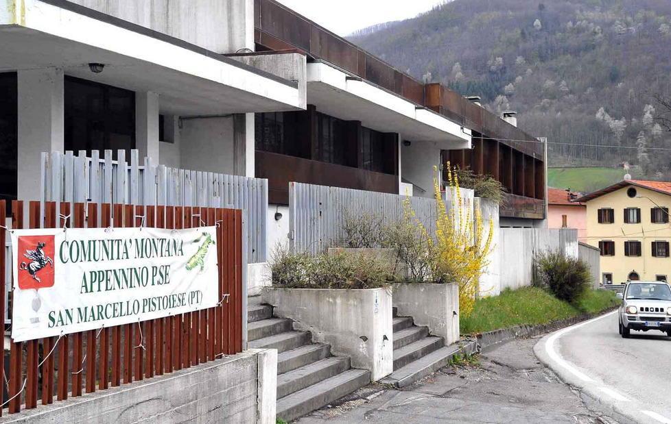 La sede della disciolta Comunità montana