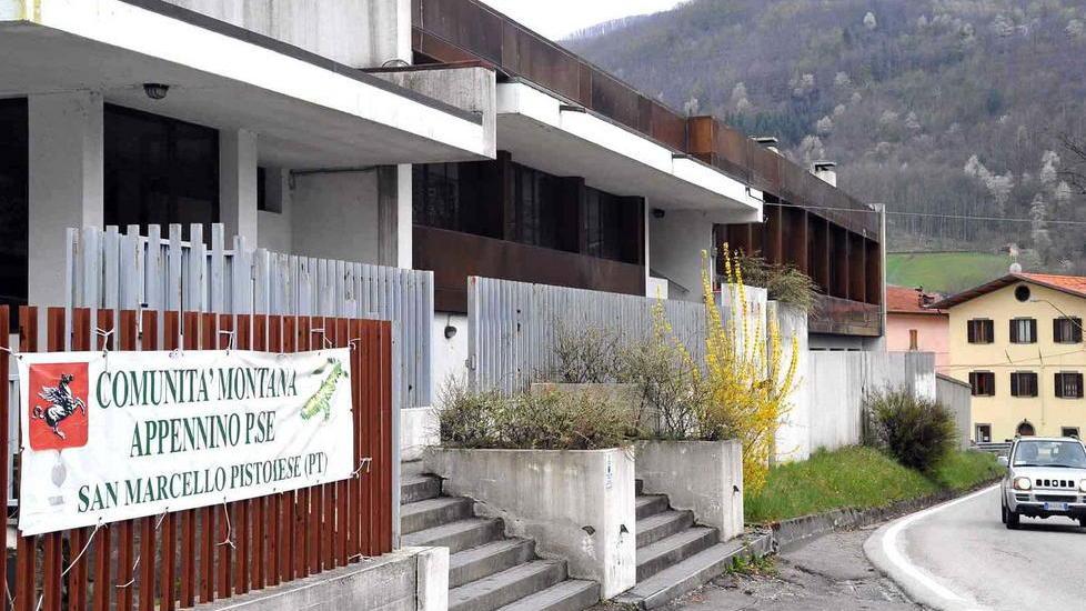 La sede della disciolta Comunità montana