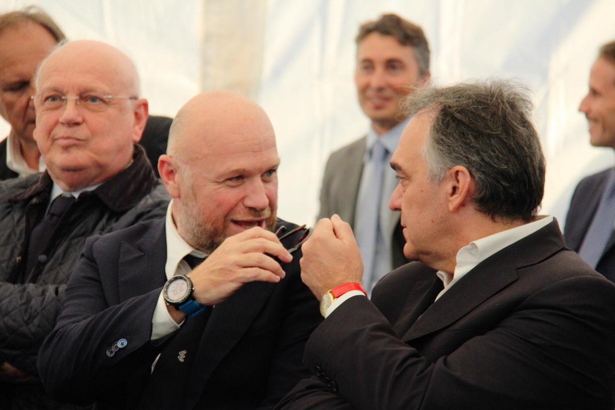 Il sindaco di Livorno, Filippo Nogarin, e il governatore della Toscana, Enrico Rossi