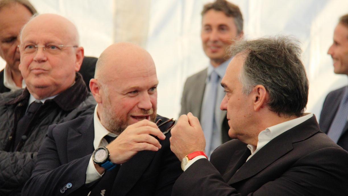 Il sindaco di Livorno, Filippo Nogarin, e il governatore della Toscana, Enrico Rossi