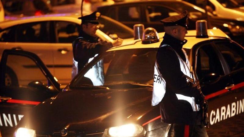 Un controllo dei carabinieri