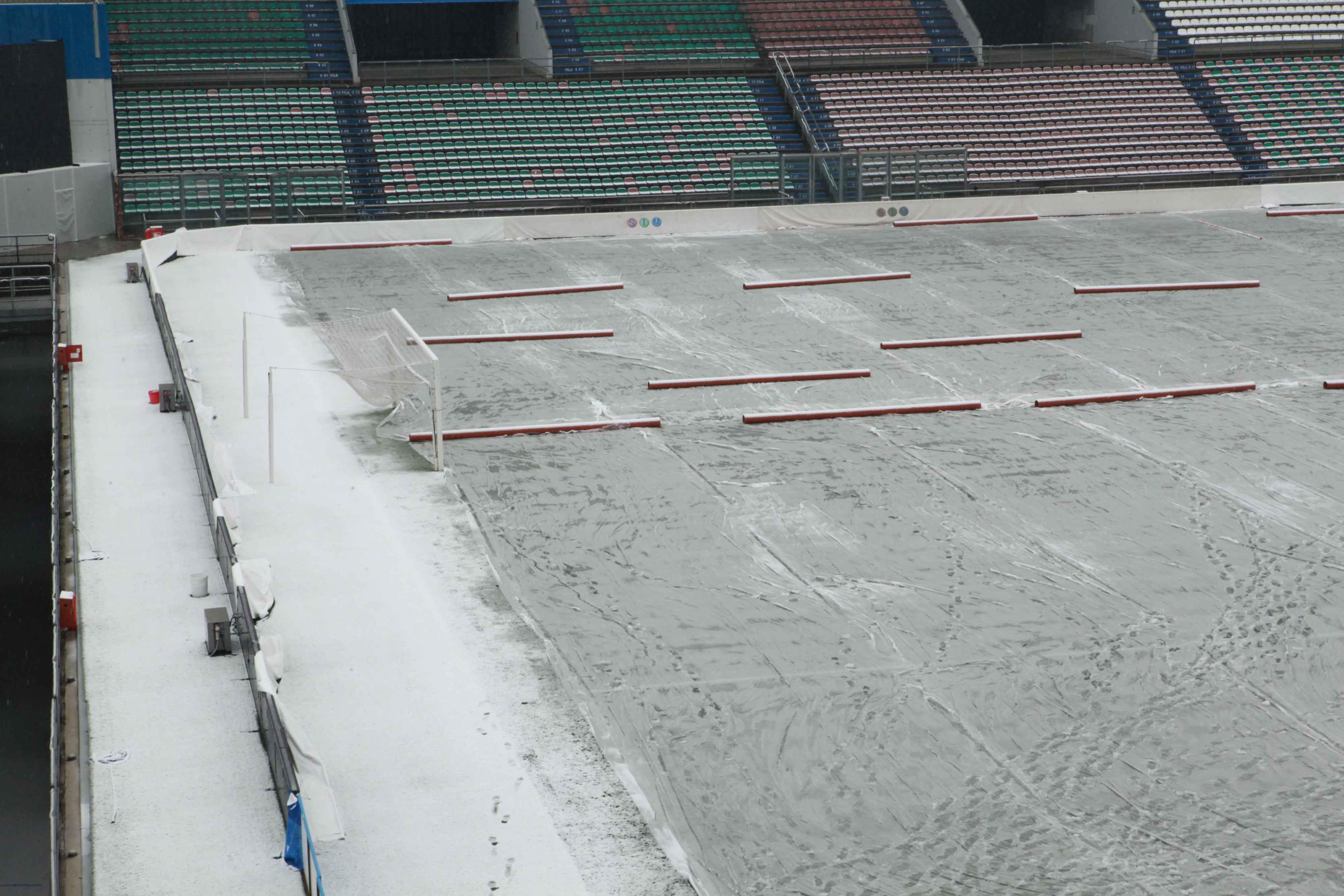 Il terreno del Mapei Stadium durante il sopralluogo