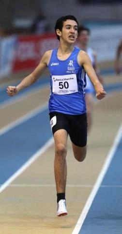 Magnifica medaglia d’argento per Yassin Bouih nei 1500 junior