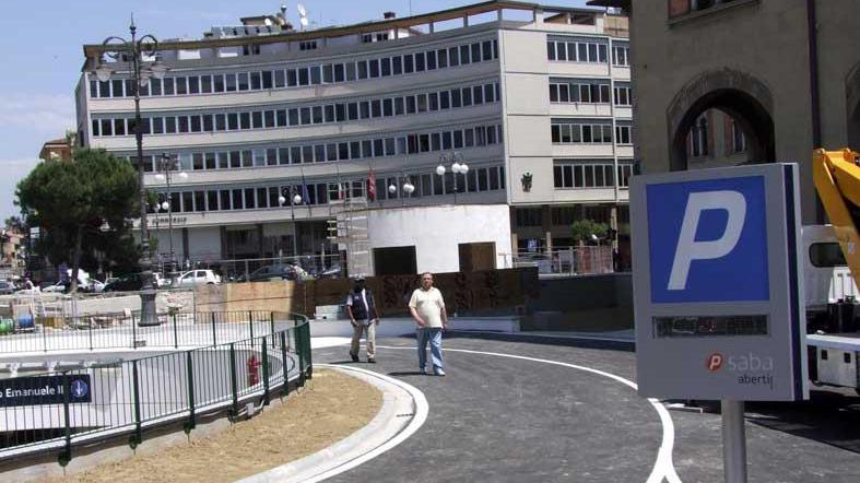 Il parcheggio di piazza Vittorio Emanuele