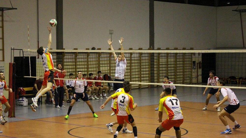 Volley Prato in attacco in una gara di questa stagione