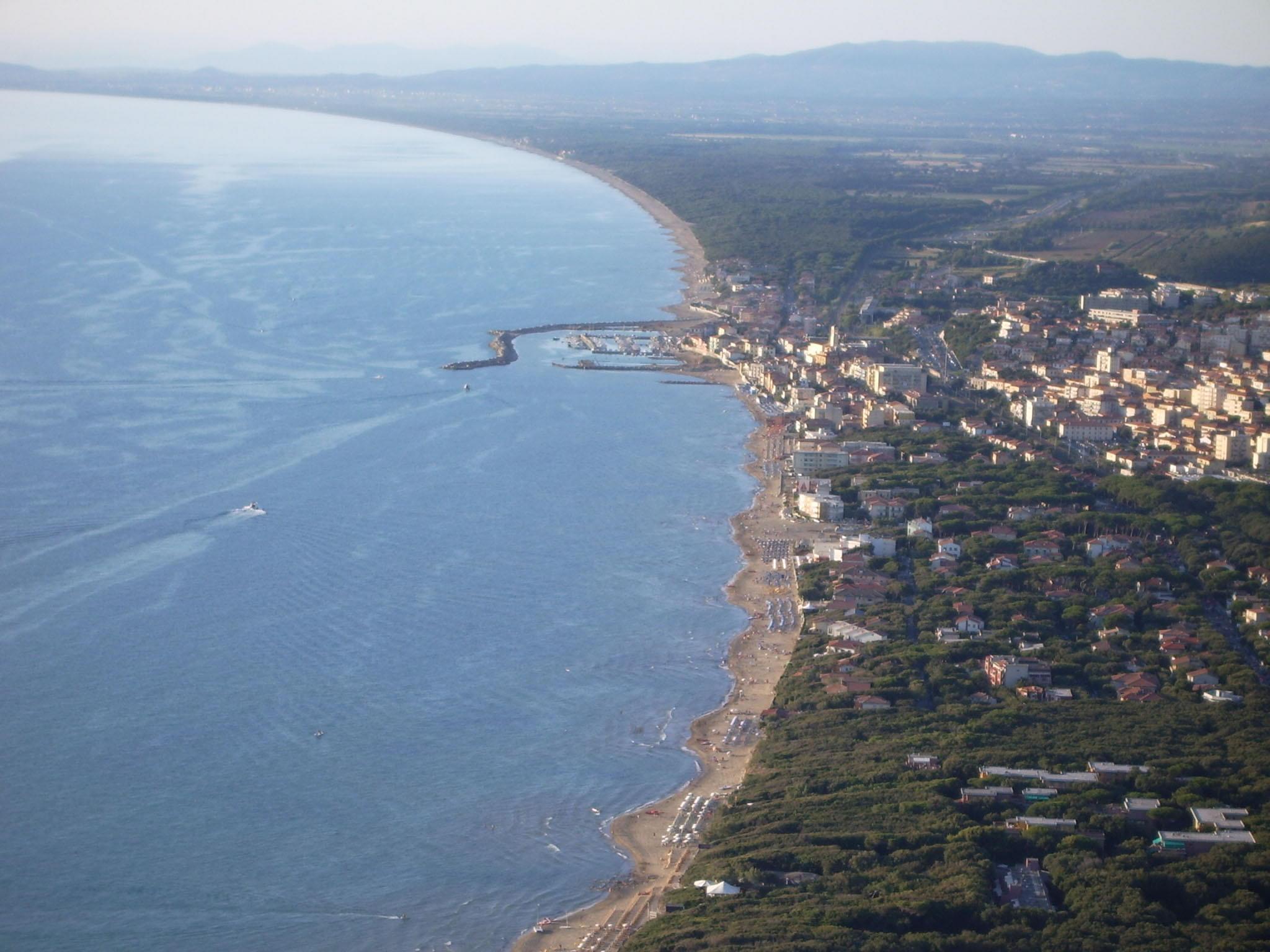 Una veduta aerea di San Vincenzo