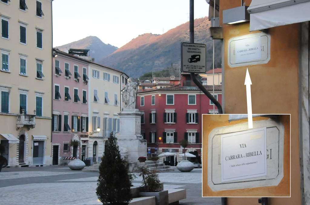 Una delle strade rinominate