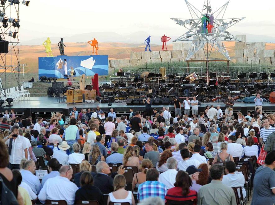 Un concerto al Teatro del Silenzio (foto Silvi)
