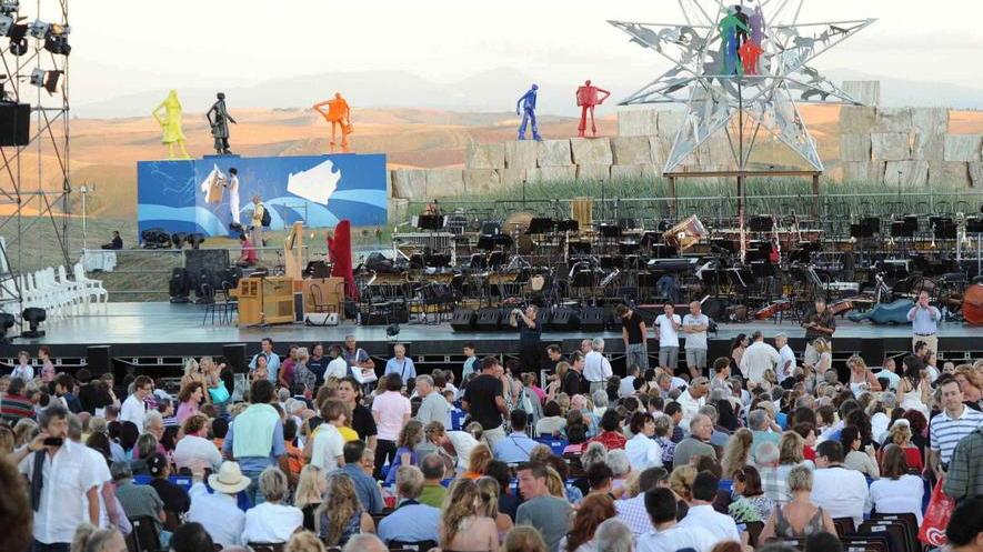 Un concerto al Teatro del Silenzio (foto Silvi)