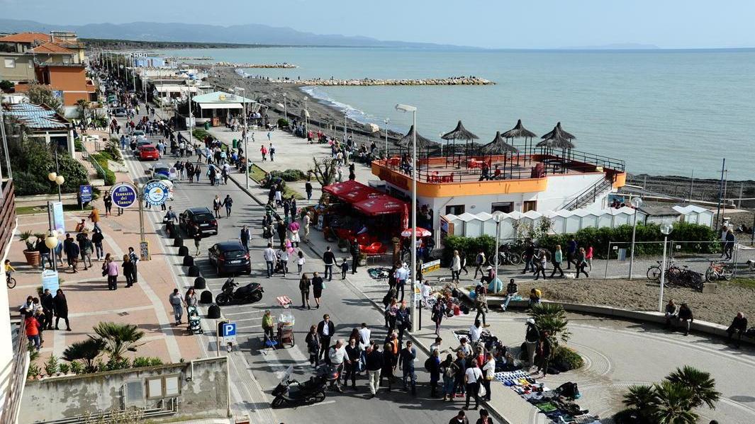 Una veduta di Marina di Cecina