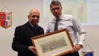 Il designatore Rosetti in visita alla sezione arbitri di Lucca