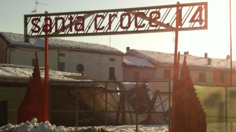Distrutti dalla neve anche i capannoni della sagra annuale