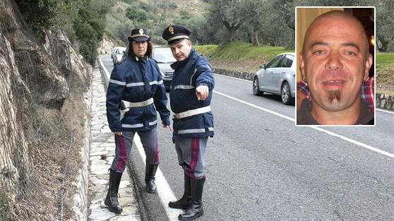 Il punto dell'incidente e Lorenzo Vannelli in una foto da Facebook