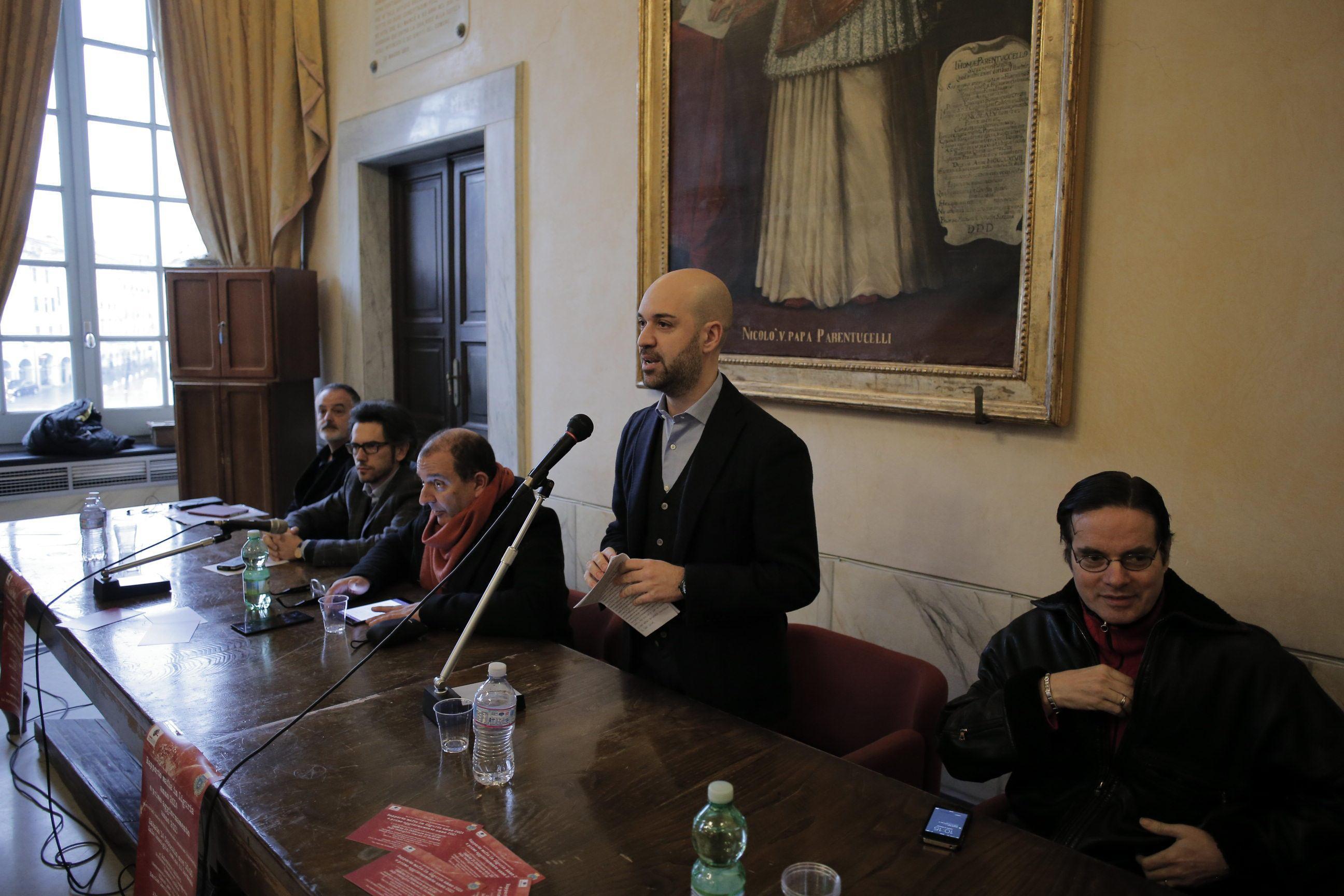 Un momento del consiglio comunale anti 'ngrangheta