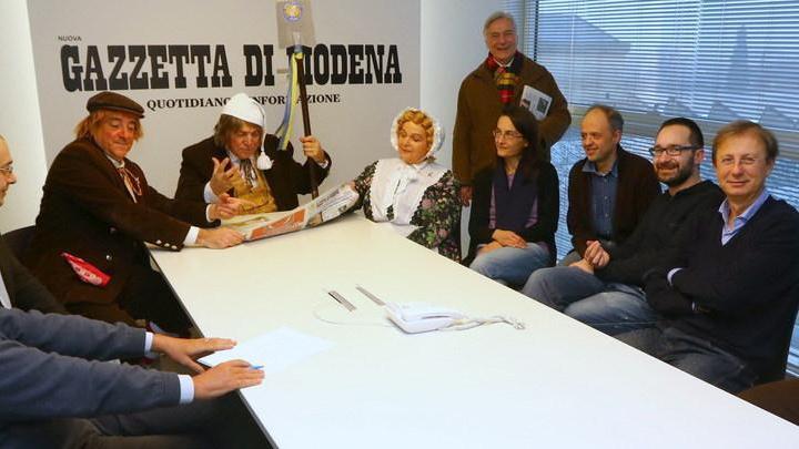 Sandrone, un blitz in redazione
