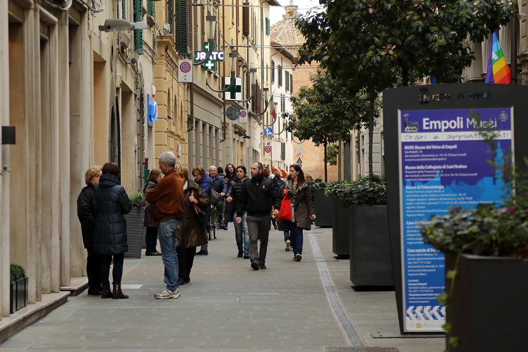 Una veduta di via Del Papa a Empoli