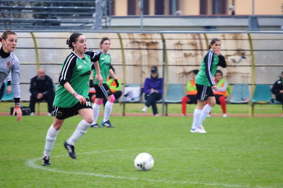 Un momento della gara allo stadio di Agliana