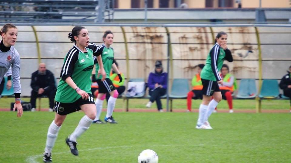 Un momento della gara allo stadio di Agliana