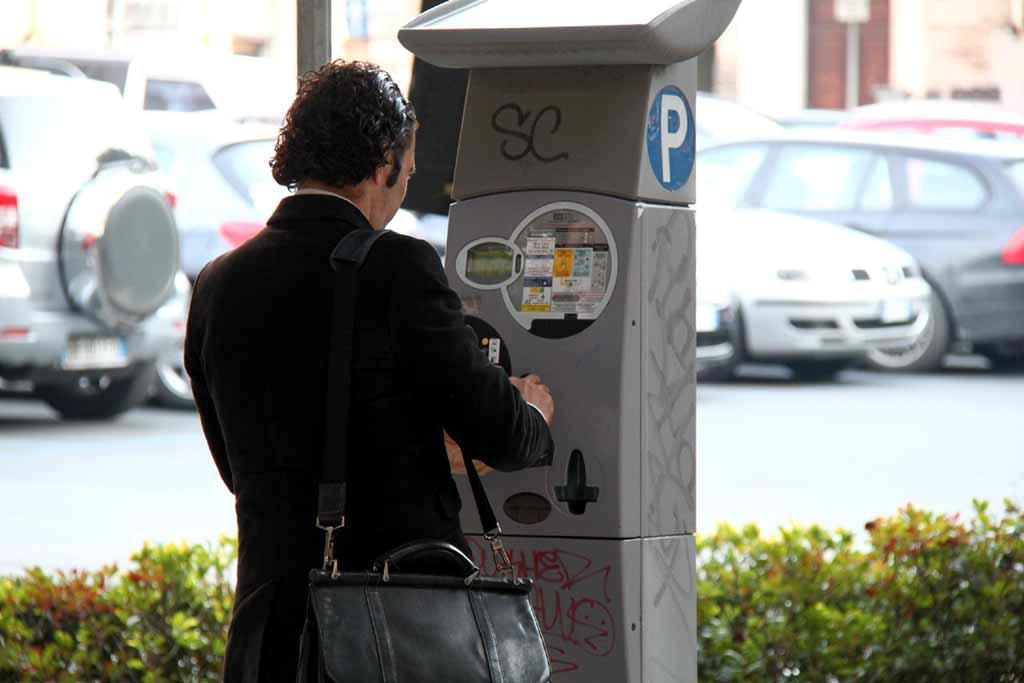 Un parcheggio a pagamento