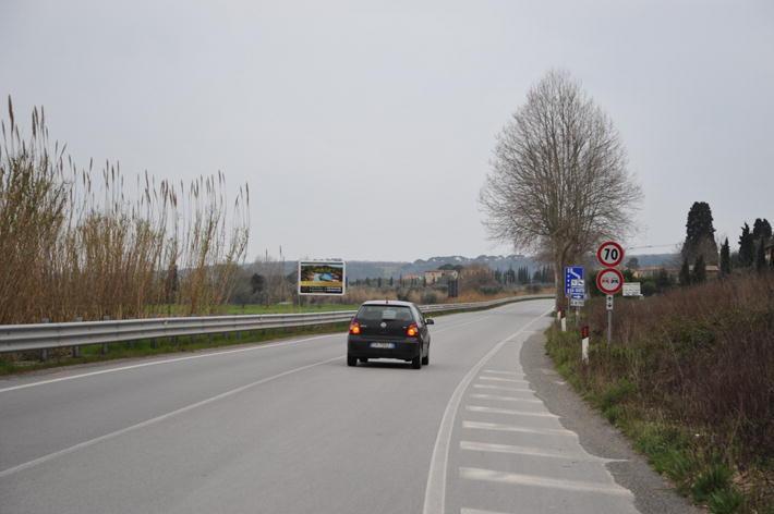 Un tratto della strada 68