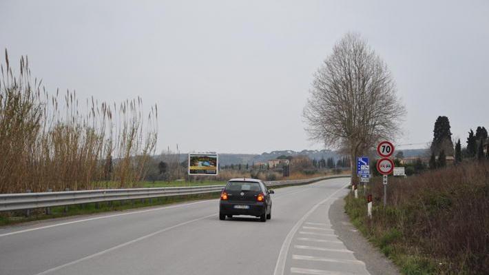 Un tratto della strada 68