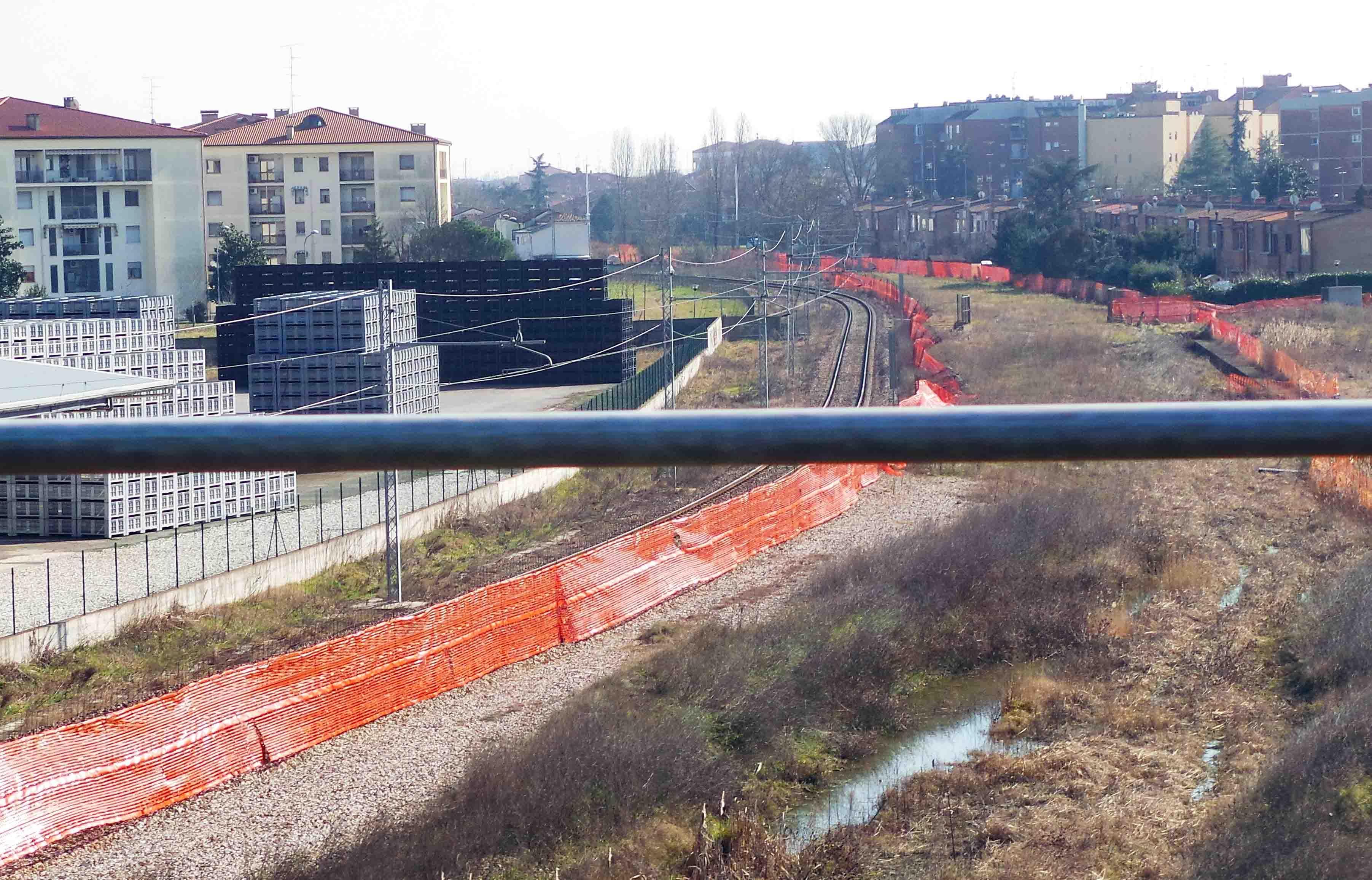 Il cantiere dell'interramento