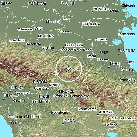 Scosse di terremoto nel Bolognese 