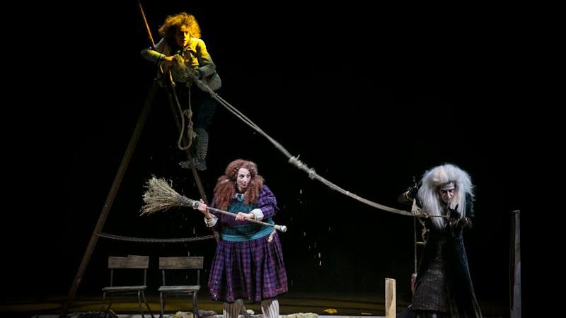 Una scena di Hansel e Gretel