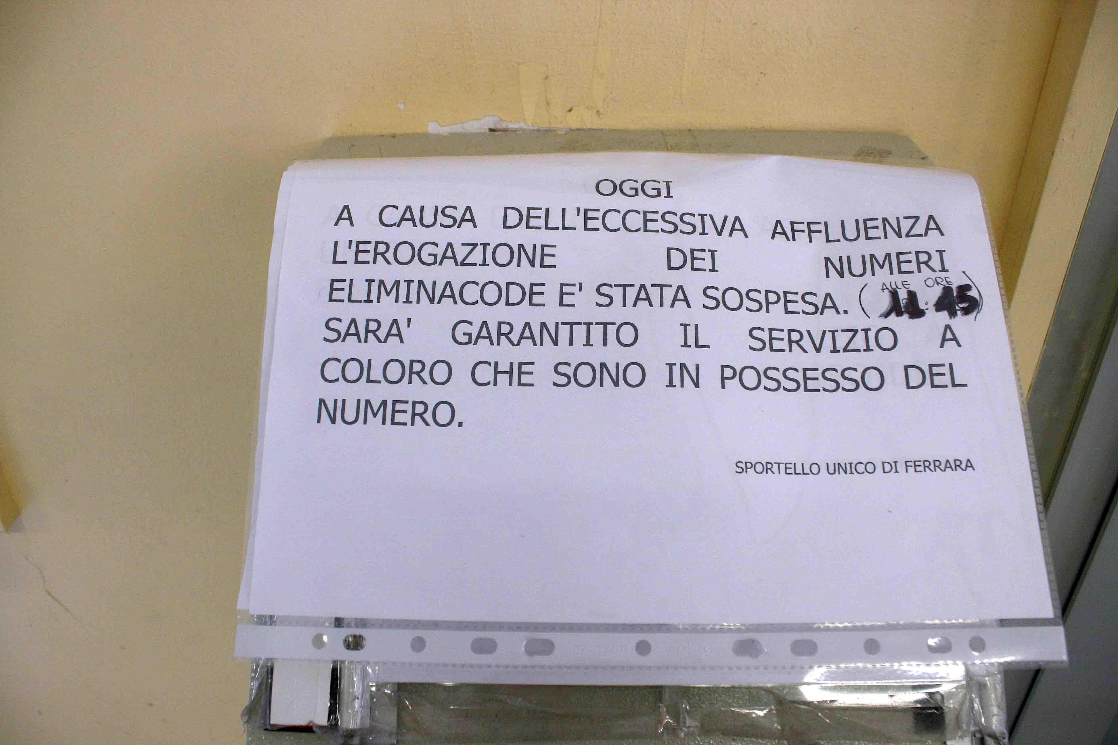 Cartello stop salvacode 