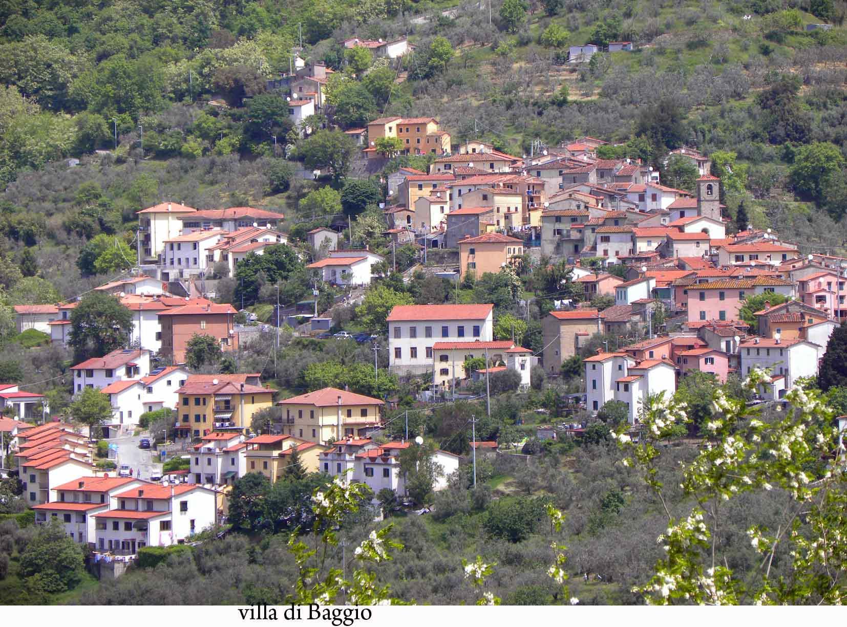 Una panoramica del paese di Villa di Baggio