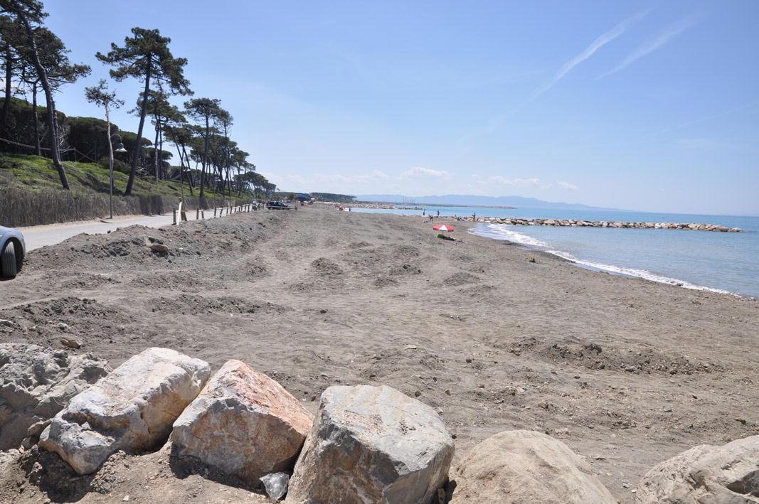 Uno scorcio della spiaggia delle Gorette