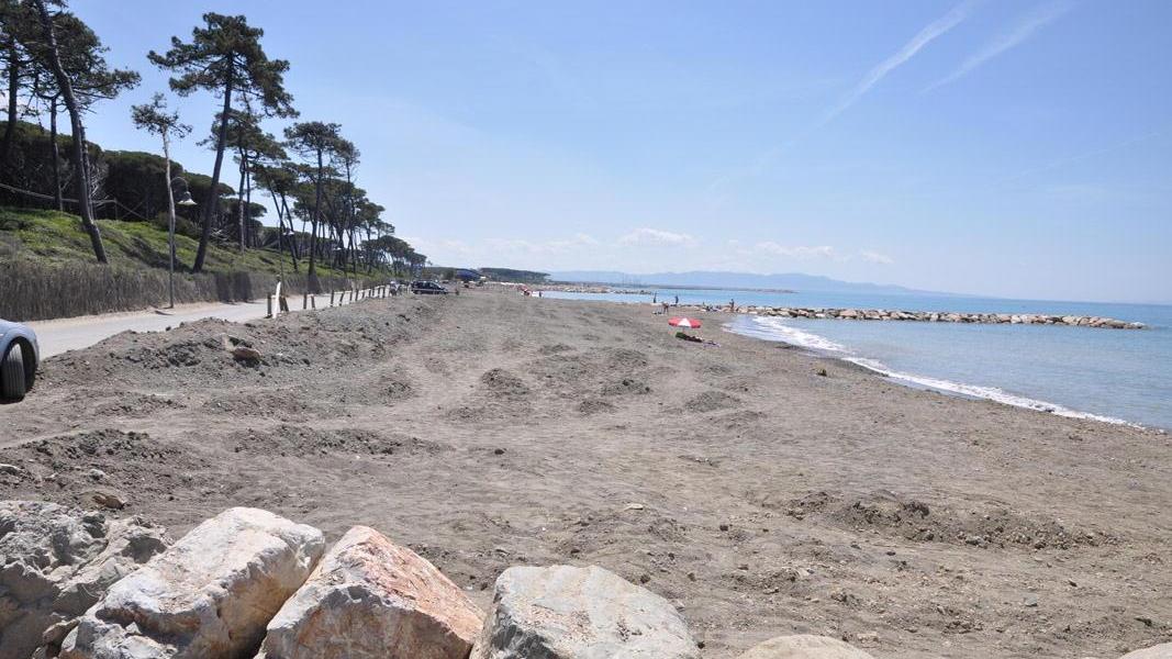 Uno scorcio della spiaggia delle Gorette