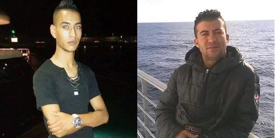 i due tunisini dispersi. A sinistra Bechir Jawher, a destra Hedi Chemkhi