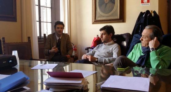 In commissione terza si è parlato di sicurezza, da sinistra Biffoni, Longo e Milone