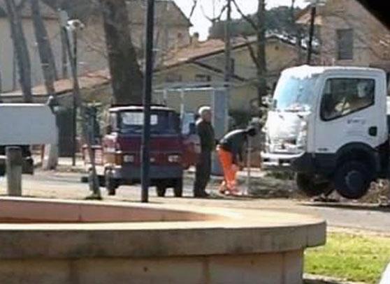 L'ex assessore al verde pubblico a Viareggio fa la spesa di legna gratis