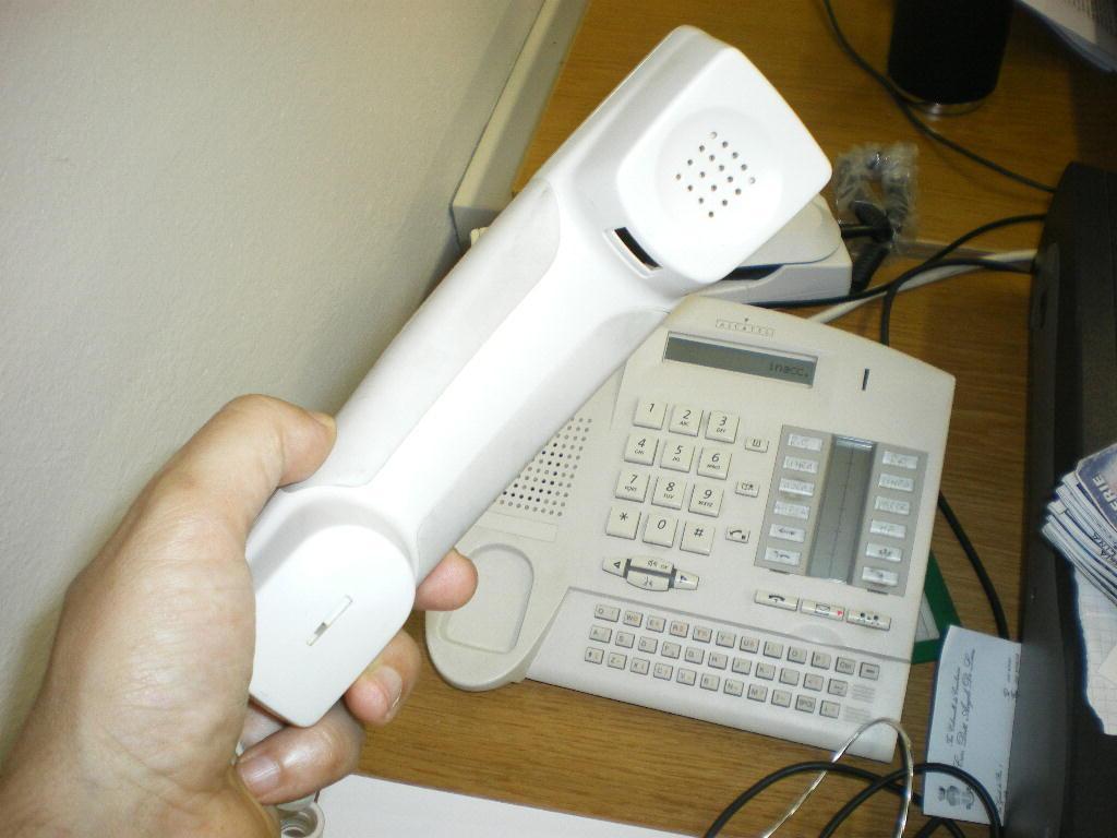Un telefono guasto 