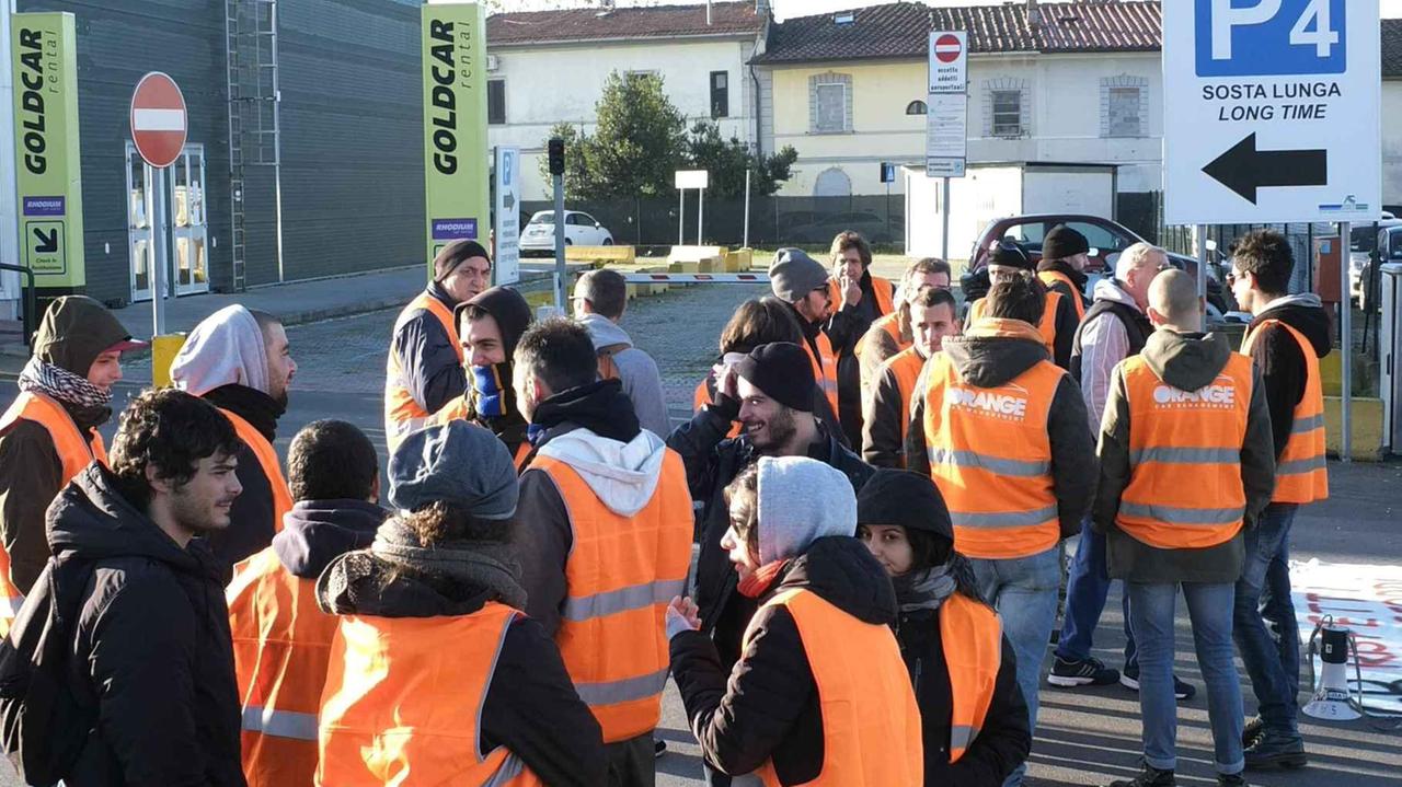 Una manifestazione dei dipendenti della Gb